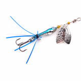 Spro Larva Mayfly Spinner 4g Drilling Chrome Blue